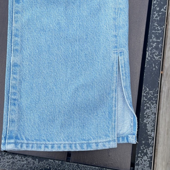 Good American Good Boy Jeans with Slit size 6 NWT Blue 456 - Picture 4 of 8